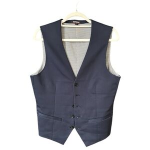 Express Men’s Adjustable Back Navy Blue Vest